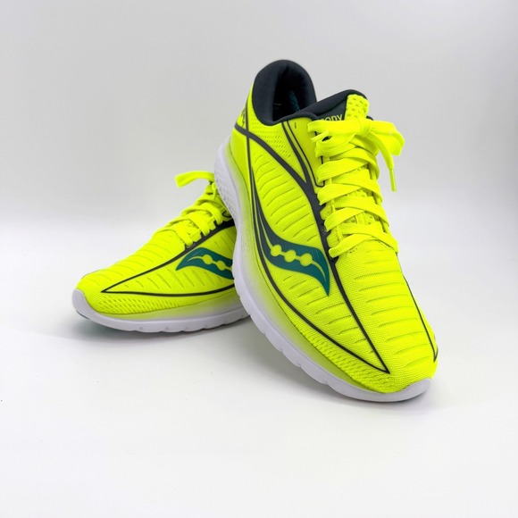 Saucony Other - Saucony Kinvara 10 Shoes Mens Size 9  Yellow Low Top Running EVERUN Neon Sneaker